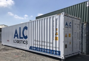 Container Kho 40 Feet HC Sơn Mới Vẽ Logo