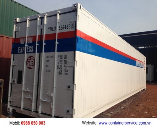 Container Lạnh 40 Feet Sơn Mới Vẽ Logo